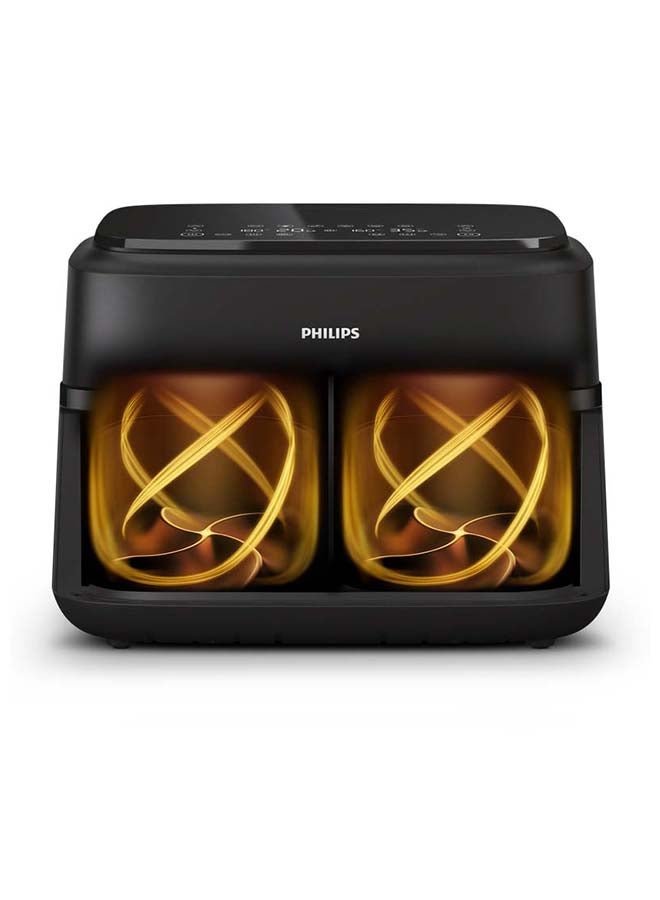 فيليبس Philips 1000 Series Airfryer Dual Basket 7.1 L 2450 W NA150/00 black  - Image 1