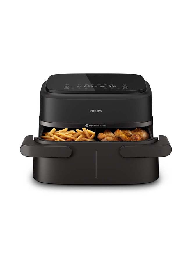 فيليبس Philips 1000 Series Airfryer Dual Basket 7.1 L 2450 W NA150/00 black  - Image 2