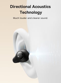 Baseus Bass 15 Clip Open-Ear True Wireless Earphones - Open-Ear Wireless Earbuds with Comfortable Clip Design - Powerful Bass Sound - Fast Charging via Type-C Cable - Sleek Black Color - Baseus New Logo Edition. Black  - Image 3