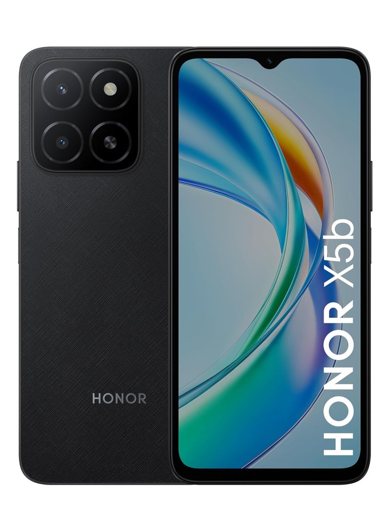 Honor X5b 4G Dual SIM 4GB RAM 64GB ROM Midnight Black - International Version  - Image 1