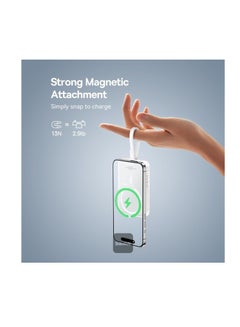 Baseus 10000 mAh Magnetic Mini Wireless Fast Charge Power Bank 30W White  - Image 2