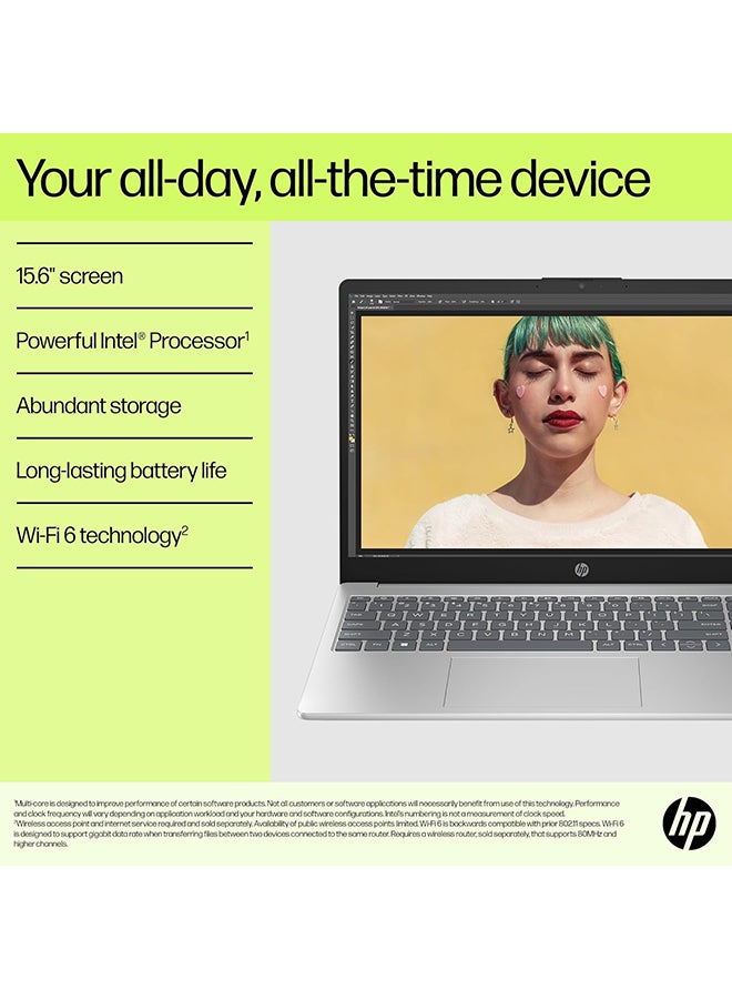 HP 15-FD0068NE Laptop With 15.6-Inch FHD Display, Core i7-1355U Processor/32GB RAM/2TB SSD/2GB NVIDIA GeForce MX570 Graphics Card/Windows 11 Home English Natural Siver  - Image 4
