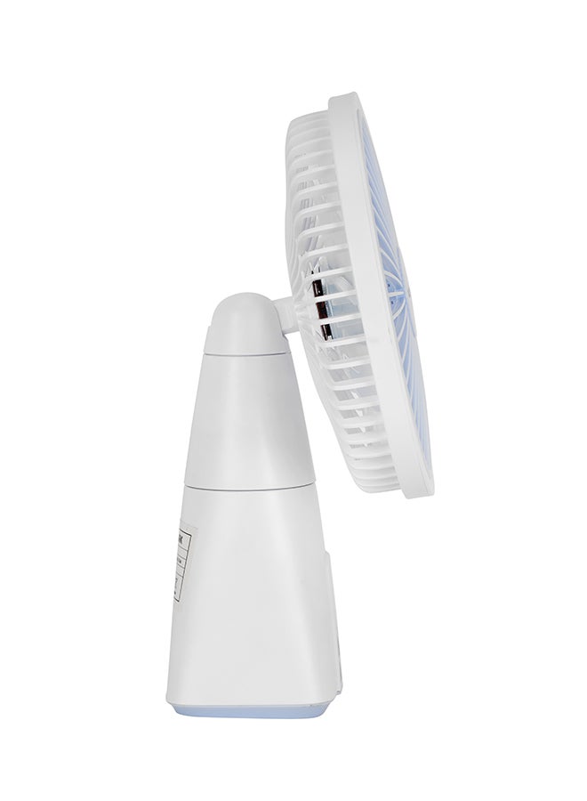 Olsenmark 7" Rechargeable Table Fan 4Spd, Led OMF1945 White  - Image 2