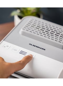 Olsenmark Mini Air Cooler Humidifier, 7-Color LED Light, Sponge Filter/ USB Charging, 3-in-1 Function, Humidifies, Purifies, Cools, Adjustable Directional Vent OMF1877 White  - Image 4