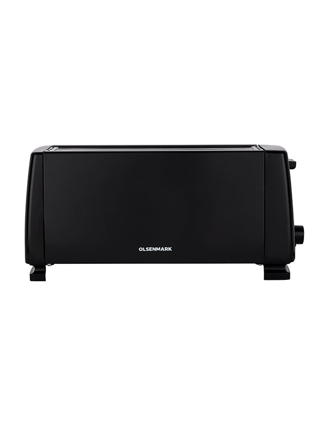 Olsenmark 4 Slice Bread Toaster, Variable Electronic Timing Control, with Crumb Tray and Auto Pop Up Mechanism Perfect for Breads, Toast, Sandwiches, 2 Years Warranty 1400 W OMBT7049 Black  - Image 4