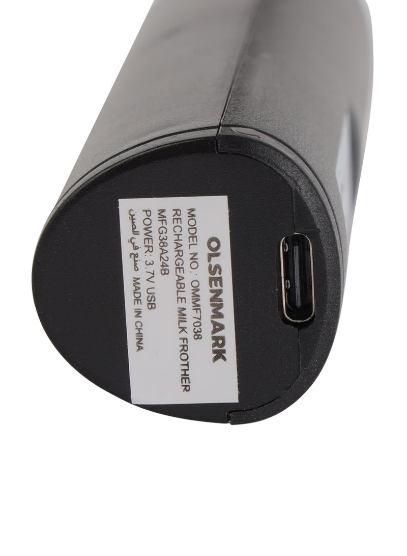 Olsenmark Rechargeable Milk Frother For High Speed Whisking, Ergonomic Grip with 3 Mixing Modes, Light, Medium and Strong/ Used for Milk, Coffee, Eggs, Sauces, Lattes, Hot Chocolates, Shakes, For Kitchen Use, Light-Weight and Highly Durable 1 L 5 W OMMF7038 Black - Image 5