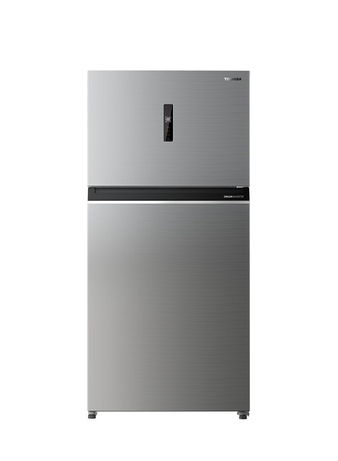 Toshiba 735/558  Gross and Net Capacity Top Mount Double Door Refrigerator GR-RT735WE-PME(RG) Grey - Image 2