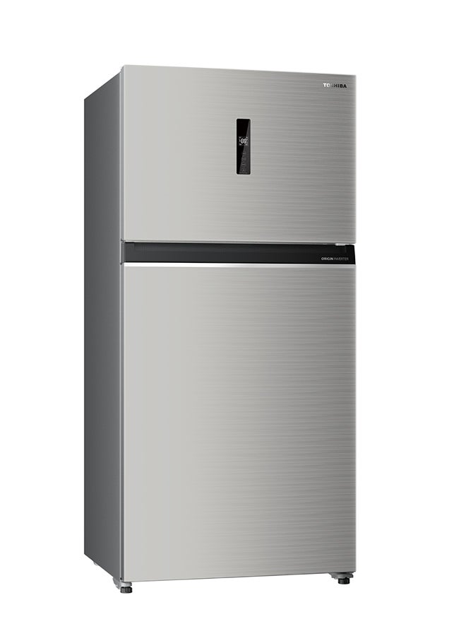 Toshiba 735/558  Gross and Net Capacity Top Mount Double Door Refrigerator GR-RT735WE-PME(RG) Grey - Image 3