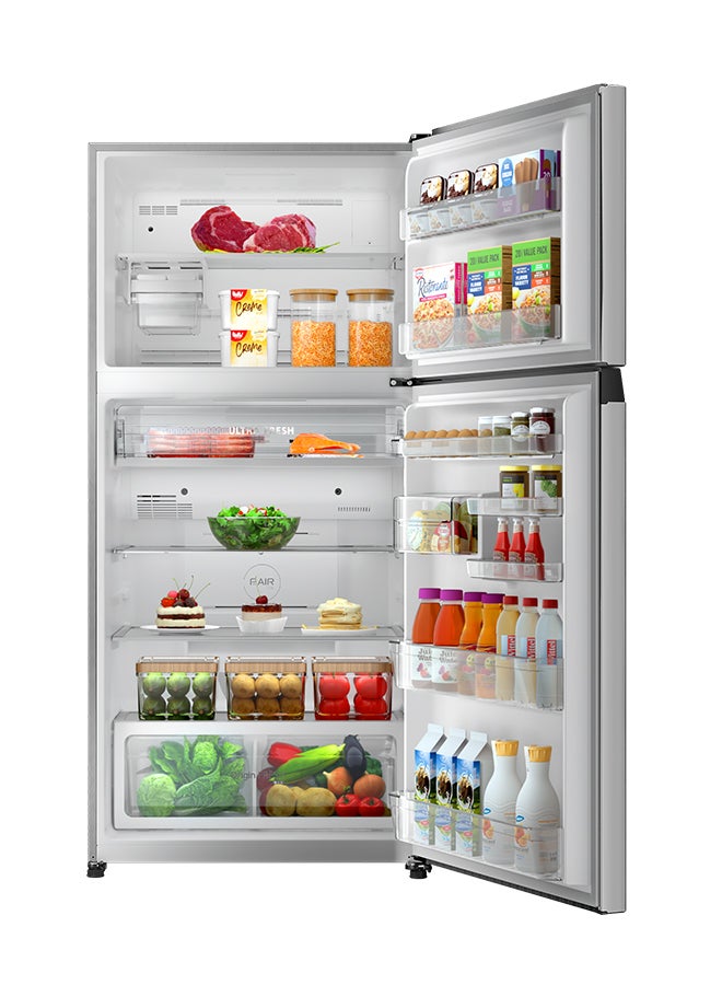 Toshiba 735/558  Gross and Net Capacity Top Mount Double Door Refrigerator GR-RT735WE-PME(RG) Grey - Image 5