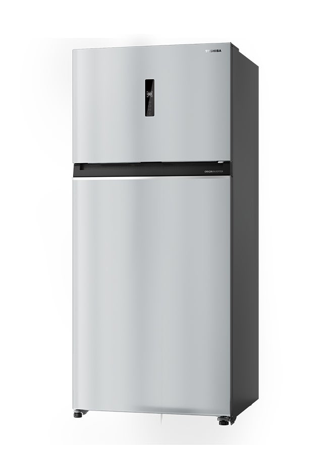 توشيبا 835 /611 سعة إجمالية وصافية ثلاجة علوية مزدوجة الباب - Image 3