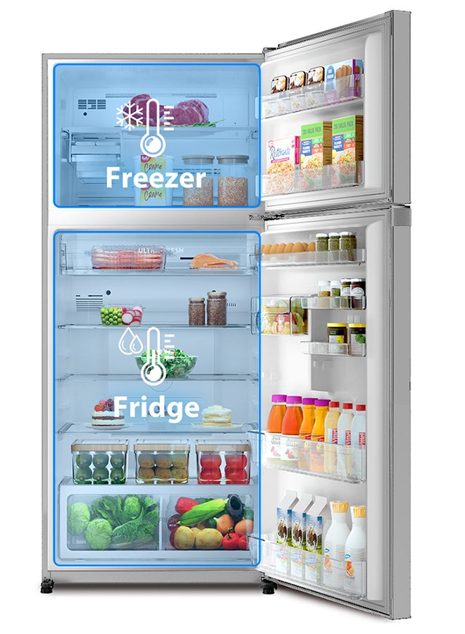 Toshiba 835 /611 Gross and Net Capacity  Top Mount Refrigerator  Double Door GR-RT835WE-PME(RG) Grey - Image 5