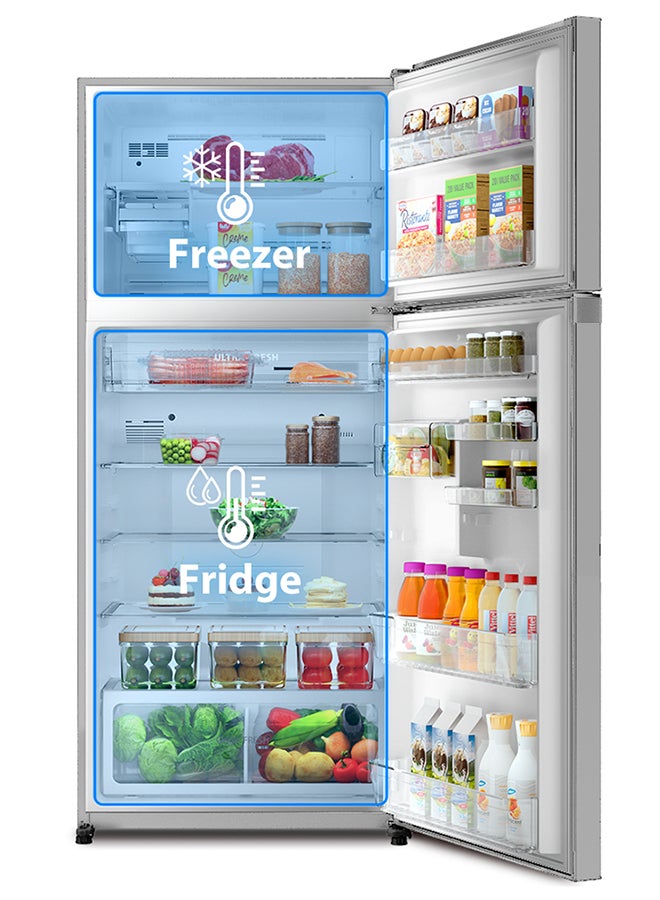 Toshiba 835 /611 Gross and Net Capacity  Top Mount Refrigerator  Double Door GR-RT835WE-PGE(XK) Black - Image 4