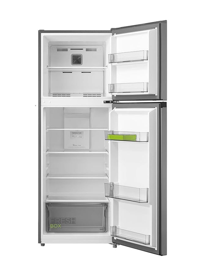 Midea - 346L Gross And 236L Net Top Mount Double Door Refrigerator, Frost Free, Smart Sensor And Humidity Control, Inverter Quattro, Active-C Fresh, MultiAir Flow, Electronic Control - MDRT346MTE46AED Silver - Image 1