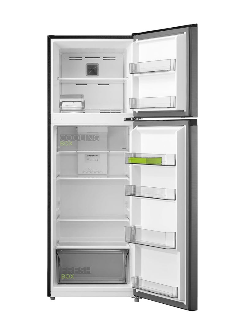 Midea - 395L Gross And 262L Net Double Door Refrigerator With Multi-Air Flow Technology, Equipped With Smart Sensor, Inverter Quattro, Active-C Fresh Technology And Smart Cooling - MDRT395MTE46AE Silver - Image 1