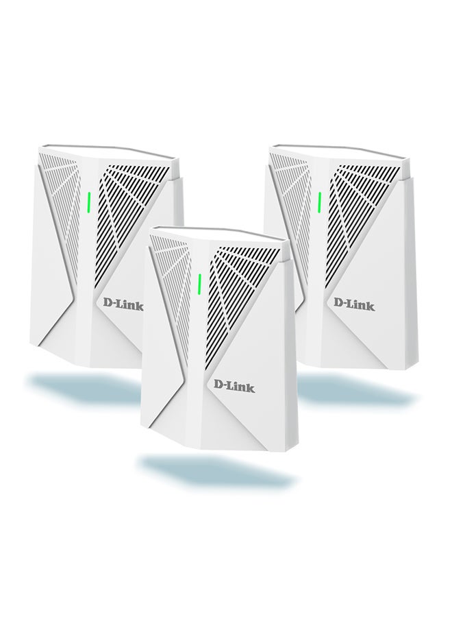 D-Link Wireless AX 3000 Wi-Fi 6 Dual Band 2.4GHz/5GHz (11ax/ac/b/g/n/a/k/v) Mesh System White  - Image 2