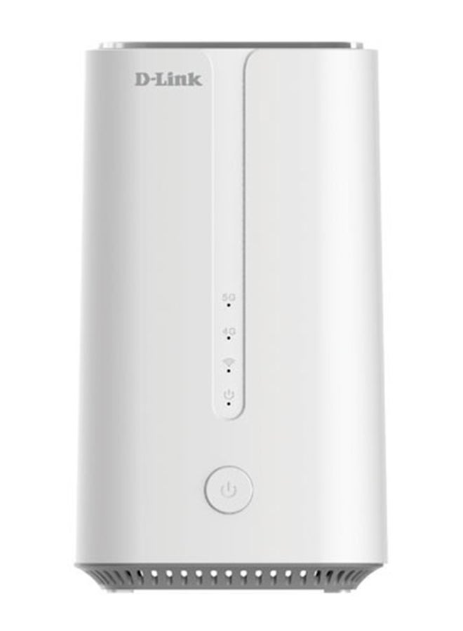D-Link DWR 2000M 5G AX3000 router with 4 x Gigabit LAN ports, 1 x Gigabit WAN port, 1 x FXS port, 1 x USB 3.0 White  - Image 1