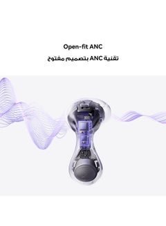 HUAWEI 510 mAh FreeBuds 6 Wireless Earbuds, Ear-fitting Wearing, Dual-driver True Sound, Stable & Clear Calls, Open-fit ANC, 36H Battery Life, IP54 Water-Resistant, iOS & Android, Black + Free Band9  - Image 5