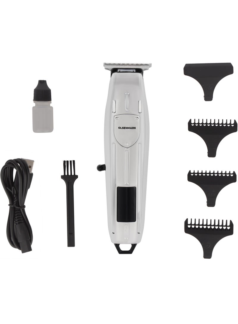 Olsenmark Rechargeable Trimmer- OMTR4100, Hair And Beard Trimmer With High Speed And Continuous Working Up to 90 Minutes, Acute Angle Cutting Head, LED Display  - Image 1