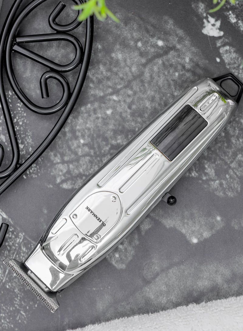 Olsenmark - Rechargeable Trimmer- OMTR4100, Hair And Beard Trimmer With High Speed And Continuous Working Up to 90 Minutes, Acute Angle Cutting Head, LED Display - Image 1