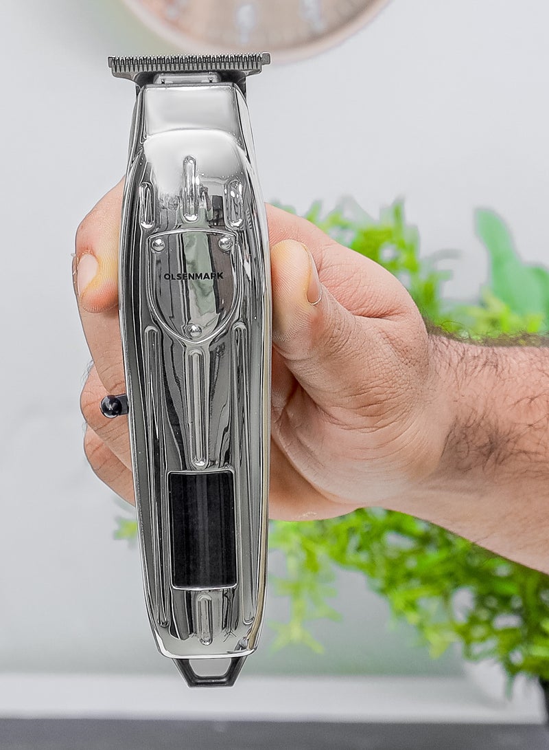 Olsenmark - Rechargeable Trimmer- OMTR4100, Hair And Beard Trimmer With High Speed And Continuous Working Up to 90 Minutes, Acute Angle Cutting Head, LED Display - Image 1