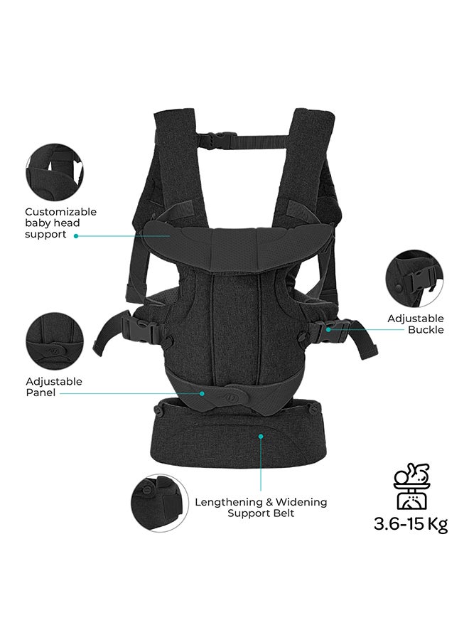 مون KaryGo 4 in 1- baby Carrier-Black - Image 2
