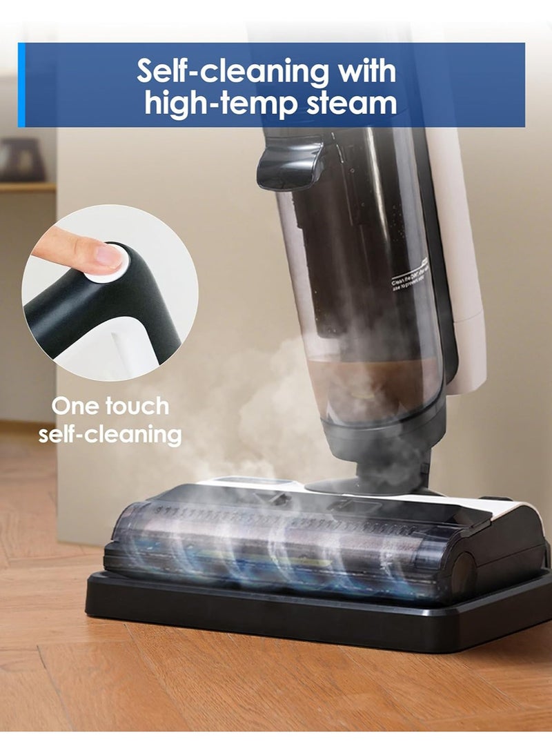 Tineco iFLOOR 5 Steam Corded Wet Dry Vacuum All-in-one, Steam Mop Hardwood Floor Cleaner Great for Sticky Messes, 248℉ High-temp Steam, Self-cleaning with steam 0.75 L 1500 W SW010800SA Black  - Image 3