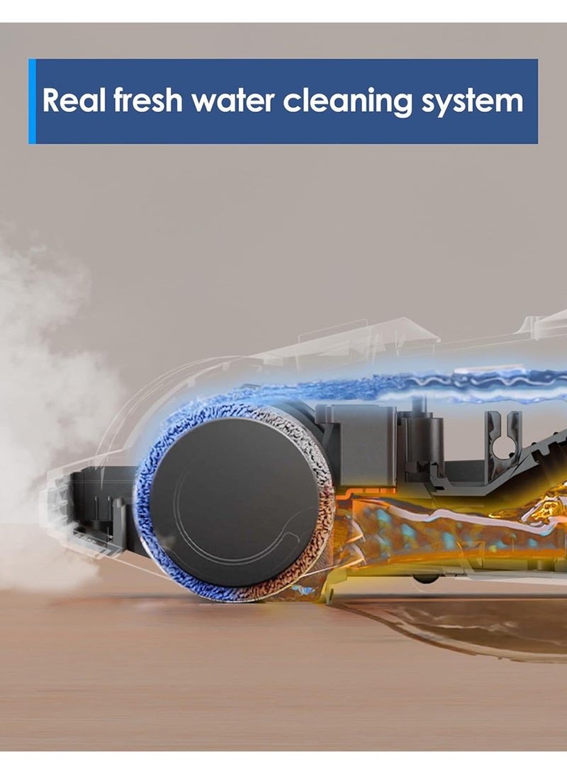 Tineco iFLOOR 5 Steam Corded Wet Dry Vacuum All-in-one, Steam Mop Hardwood Floor Cleaner Great for Sticky Messes, 248℉ High-temp Steam, Self-cleaning with steam 0.75 L 1500 W SW010800SA Black  - Image 4