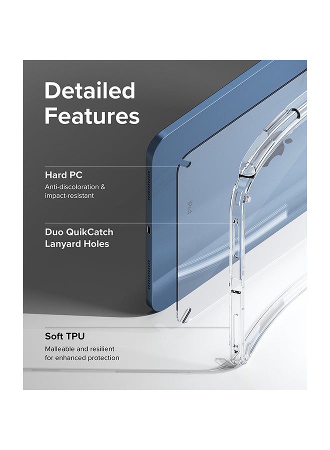 Ringke Fusion For iPad 11th Generation Case (A16, 2025) And iPad 10th Generation Cover (2022) Transparent Shockproof Back With Pencil Holder - Clear - Image 3