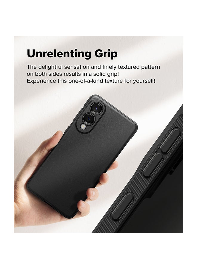 Ringke Onyx Case For Samsung Galaxy S25 Edge, Enhanced Grip Tough Flexible TPU Shockproof Rugged TPU Bumper Drop Protection Phone Cover - Black - Image 4