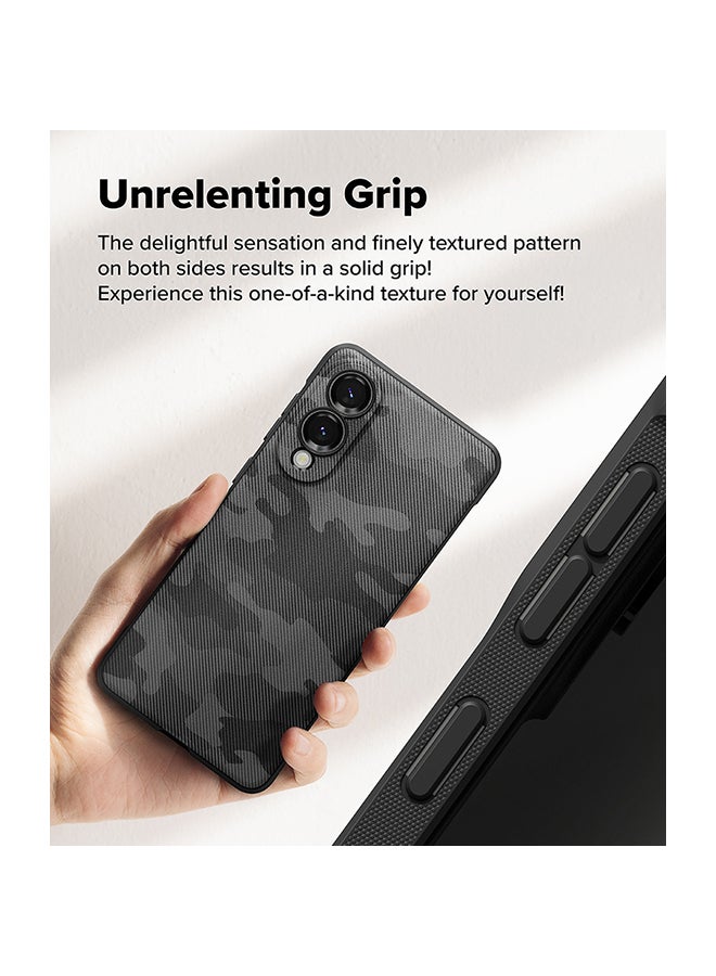 Ringke Onyx Case For Samsung Galaxy S25 Edge, Enhanced Grip Tough Flexible TPU Shockproof Rugged TPU Bumper Drop Protection Phone Cover - Camo Black - Image 4