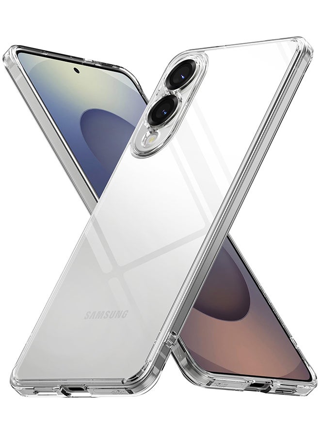 Ringke Fusion For Samsung Galaxy S25 Edge Case (2025), Anti-Fingerprint Transparent Thin Hard Back Shockproof TPU Protective Bumper Phone Cover - Clear - Image 1