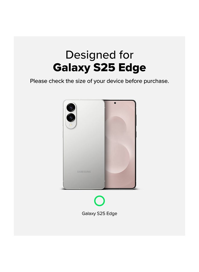 Ringke Fusion For Samsung Galaxy S25 Edge Case (2025), Anti-Fingerprint Transparent Thin Hard Back Shockproof TPU Protective Bumper Phone Cover - Clear - Image 2