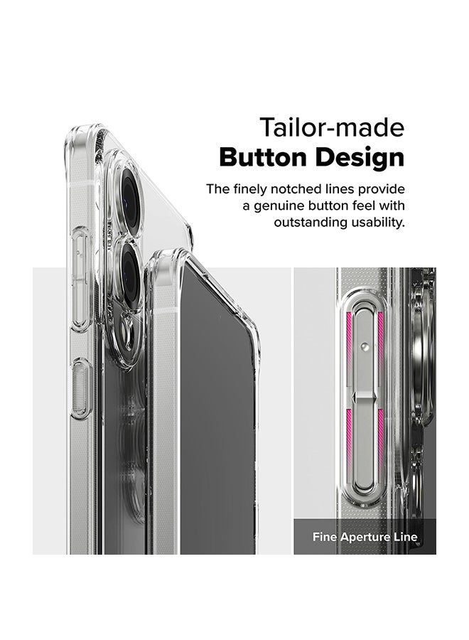 Ringke Fusion For Samsung Galaxy S25 Edge Case (2025), Anti-Fingerprint Transparent Thin Hard Back Shockproof TPU Protective Bumper Phone Cover - Clear - Image 4