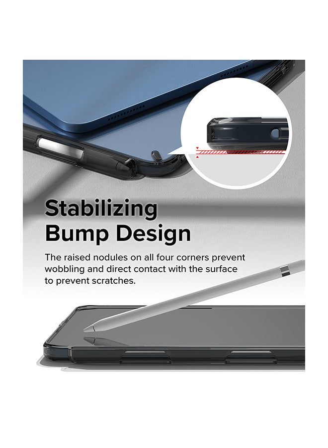 Ringke Fusion For iPad 11th Generation Case (A16, 2025) and iPad 10th Generation Cover (2022) Transparent Shockproof Back with Pencil Holder  -Smoke Black Smoke Black - Image 4