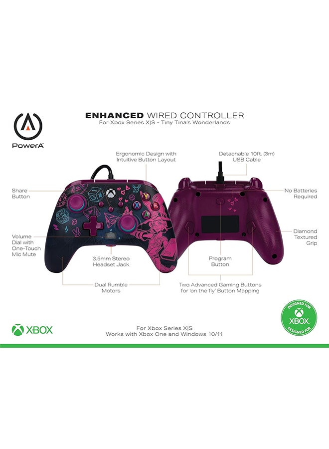 PowerA Renewed - PowerA Enhanced Tiny Tina's Wonderland Edition Wired Controller - Image 2
