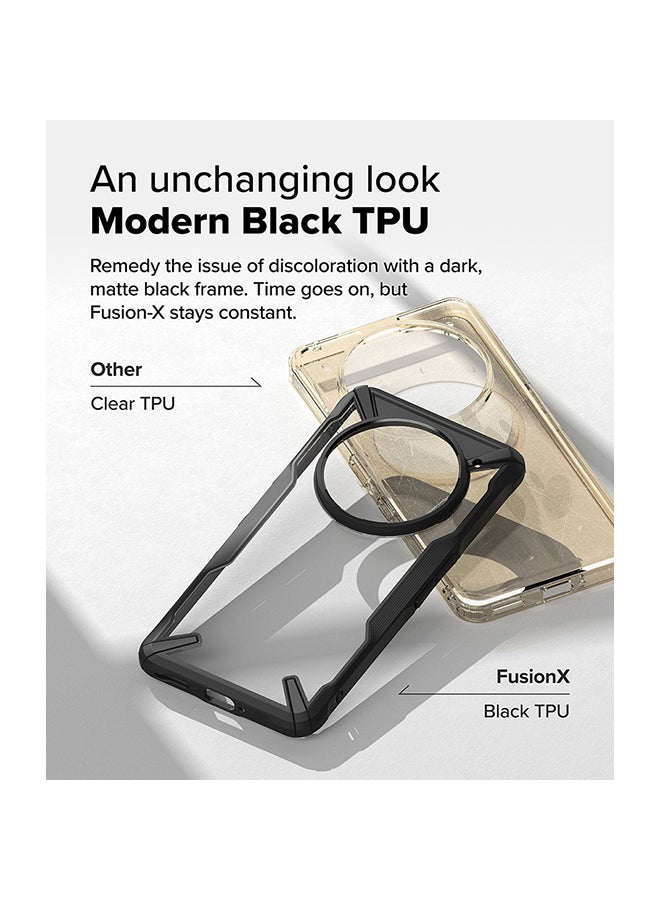 Ringke Fusion-X For Nothing Phone (3a) Pro Case, Anti-Scratch Dual Coating Advanced Rugged Hybrid Heavy Duty Bumper Phone Case Cover -Black black - Image 3