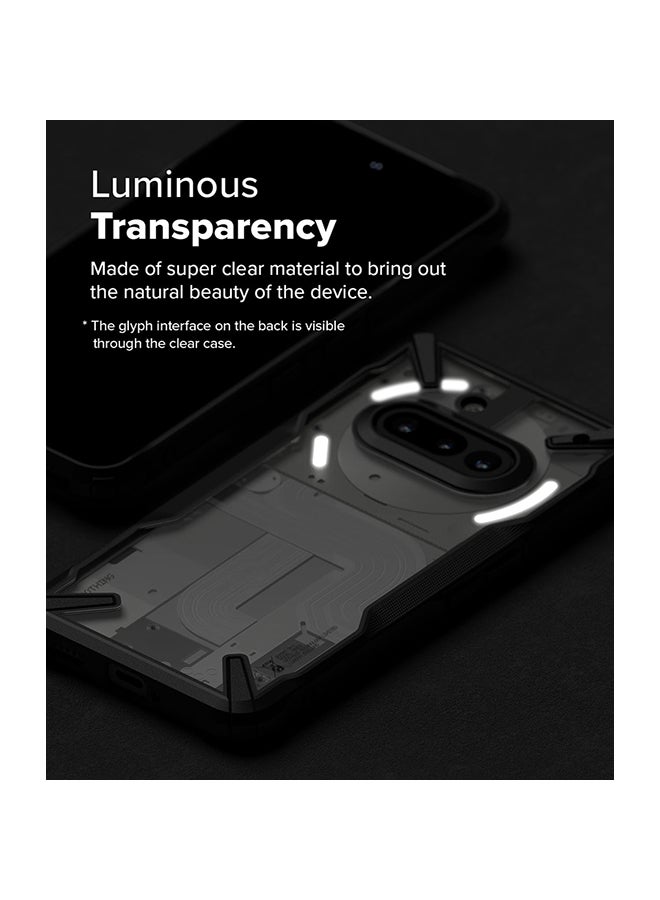 رينجك حافظة Fusion-X لهاتف Nothing (3a)، طلاء مزدوج مضاد للخدش، حافظة هجين متينة، حافظة هاتف ثقيلة - سوداء - Image 5