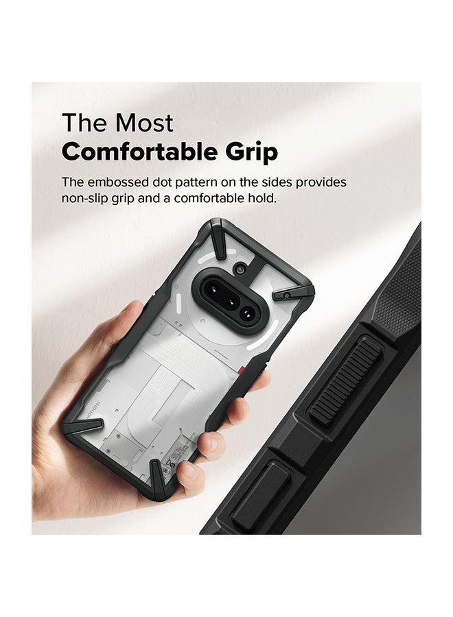 رينجك حافظة Fusion-X لهاتف Nothing (3a)، طلاء مزدوج مضاد للخدش، حافظة هجين متينة، حافظة هاتف ثقيلة - سوداء - Image 4