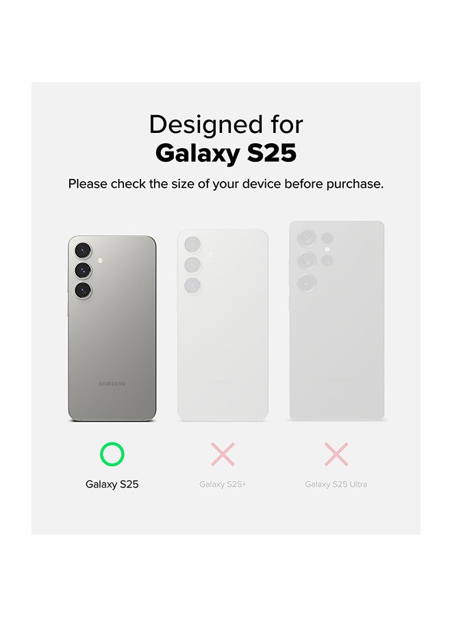 Ringke Fusion For Samsung Galaxy S25 Case (2025), Anti-Fingerprint Transparent Thin Hard Back Shockproof TPU Protective Bumper Phone Cover - Clear - Image 2