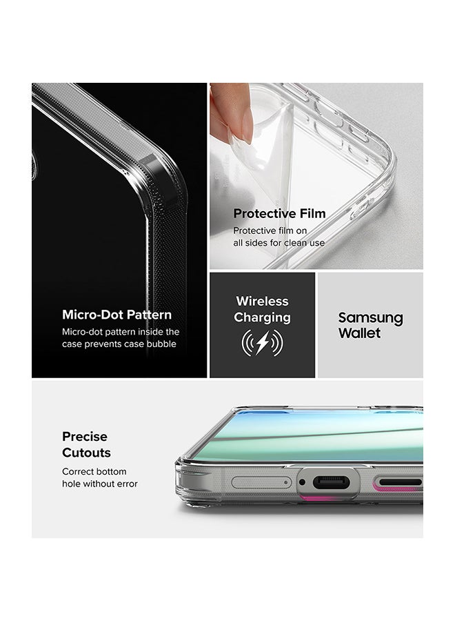 Ringke Fusion For Samsung Galaxy S25 Case (2025), Anti-Fingerprint Transparent Thin Hard Back Shockproof TPU Protective Bumper Phone Cover - Clear - Image 5