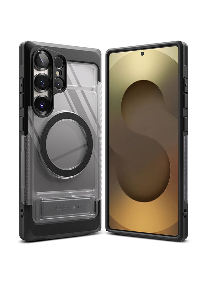 Ringke UX Magnetic For Samsung Galaxy S25 Ultra 5G Case (2025), Enhanced Grip Tough Flexible TPU Shockproof Rugged TPU Bumper Drop Protection Phone Cover Smoke Black - Image 1