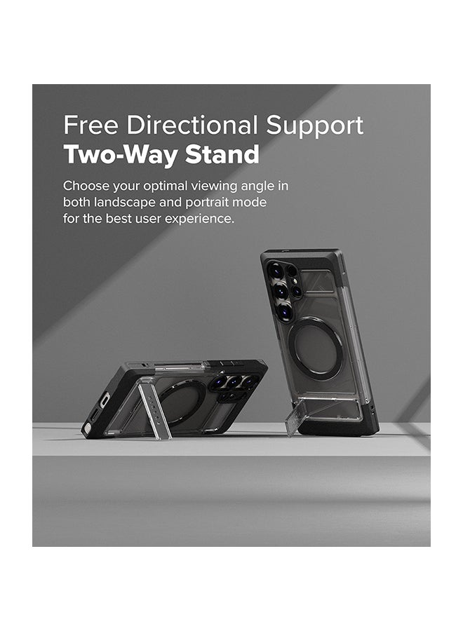 Ringke UX Magnetic For Samsung Galaxy S25 Ultra 5G Case (2025), Enhanced Grip Tough Flexible TPU Shockproof Rugged TPU Bumper Drop Protection Phone Cover Smoke Black - Image 2