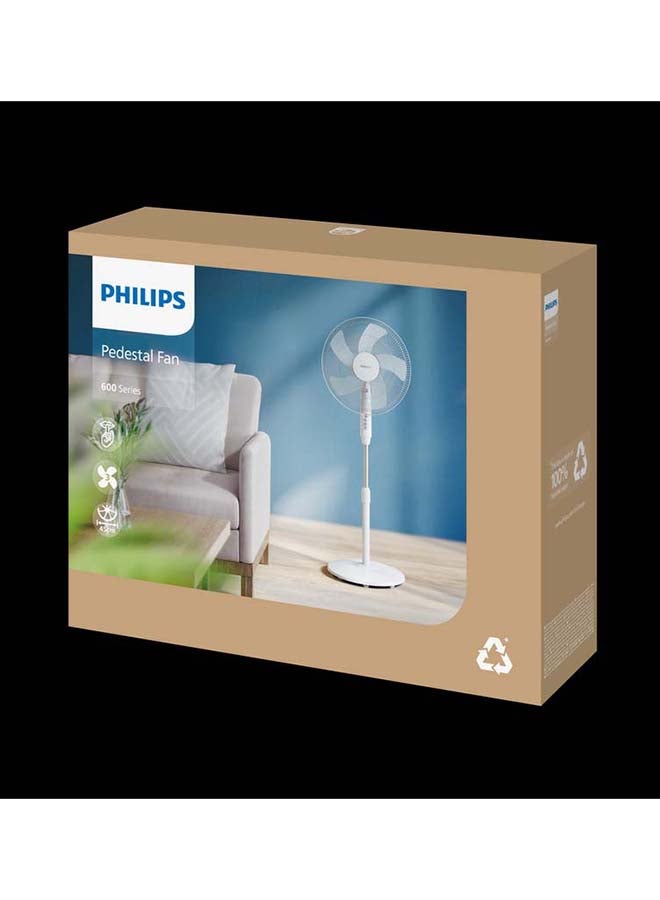Philips Series 600 Pedestal Fan 45 W ACP620/00 White - Image 5