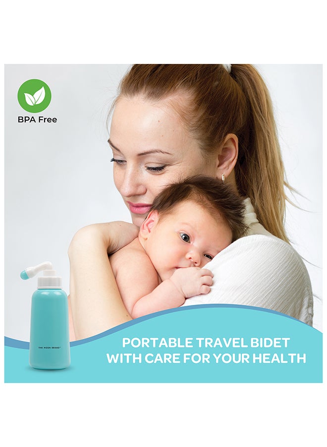 Moon Perineal Wash Bottle For Postpartum Care Blue 350 ml - Image 4