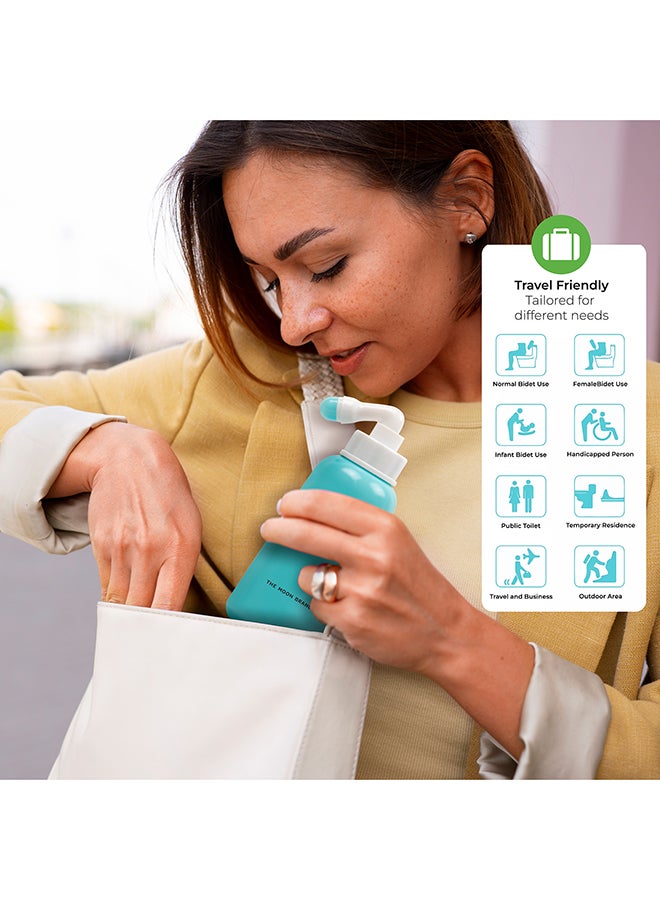 Moon Perineal Wash Bottle For Postpartum Care Blue 350 ml - Image 5