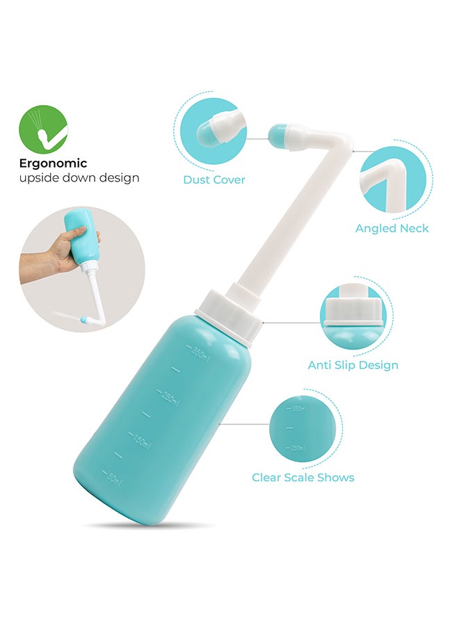 Moon Perineal Wash Bottle For Postpartum Care Blue 350 ml - Image 3