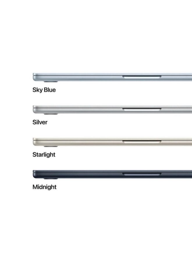 أبل - MacBook Air Laptop With 13 Inch Liquid Retina (2560 x 1664) Display,M4 10 Core GPU Processor/24GB RAM DDR5/512GB SSD/ English/Arabic Sky Blue - Image 1