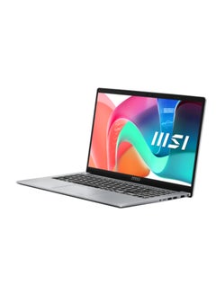 MSI Modern 15 Laptop With 15.6 Inch Full HD(1920X1080) Display,Intel Core i5-1334U Processor/8GB RAM DDR4/512GB SSD/Windows 11/Intel Iris XE Graphics/ English/Arabic Platinum Gray  - Image 2