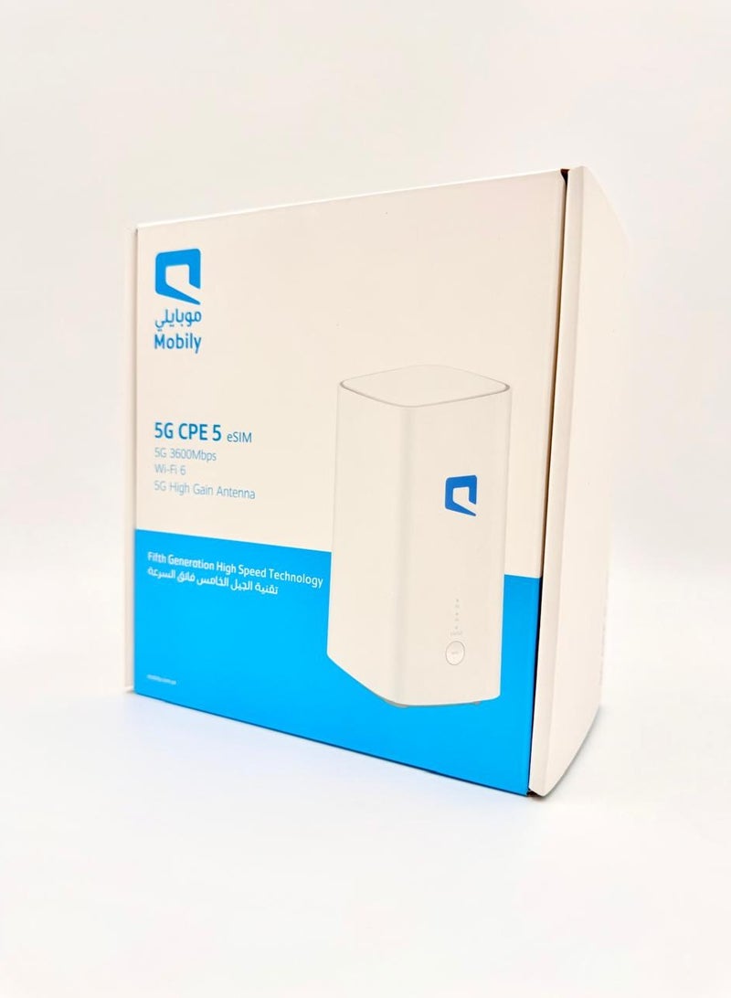 Mobily 5G CPE 5 eSIM - H155-381 | White  - Image 5