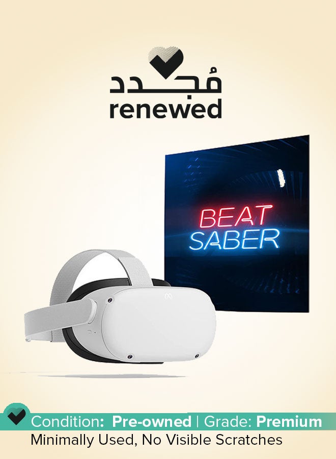 Meta Renewed - Quest 2 Advanced All-In-One VR Headset 128GB white  - Image 1